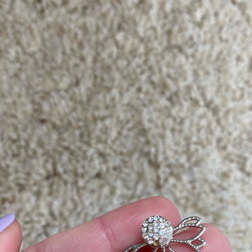 Set of 7 Earrings - mix of silver & rose gold - Picture 5 of 13